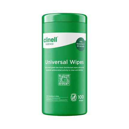 Clinell Universal Wipes Tub - 100 Wipes