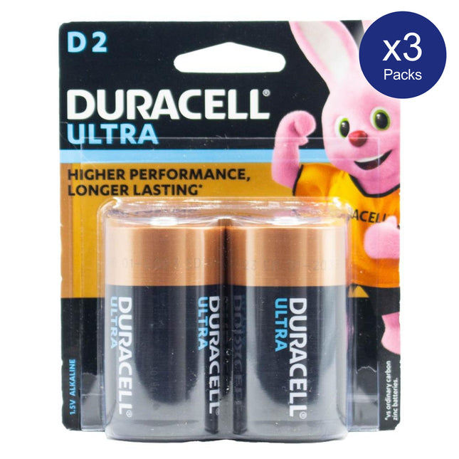 Duracell Ultra D Batteries 3 packs of 2