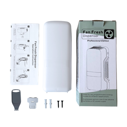 Fan Fresh Wall Mounted Diffuser / Dispenser Contents