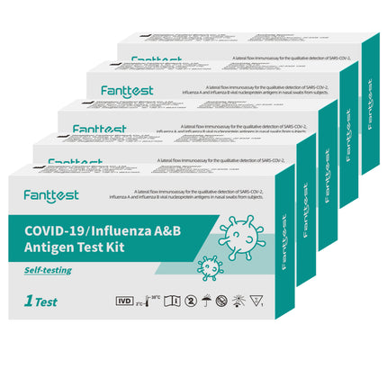 Fanttest COVID-19/Flu Test Kits 5 Tests