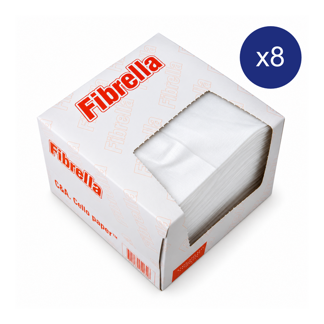 Cello Fibrella Soft Dry Wipes for Patients – 33 × 33cm (Box of 75)