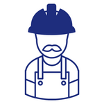 Construction worker icon