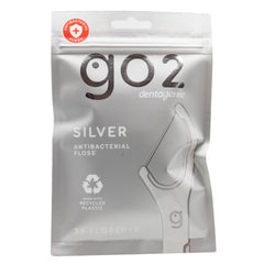 GO2 Dentagenie Silver Antibacterial Flosspyx single pack of 36