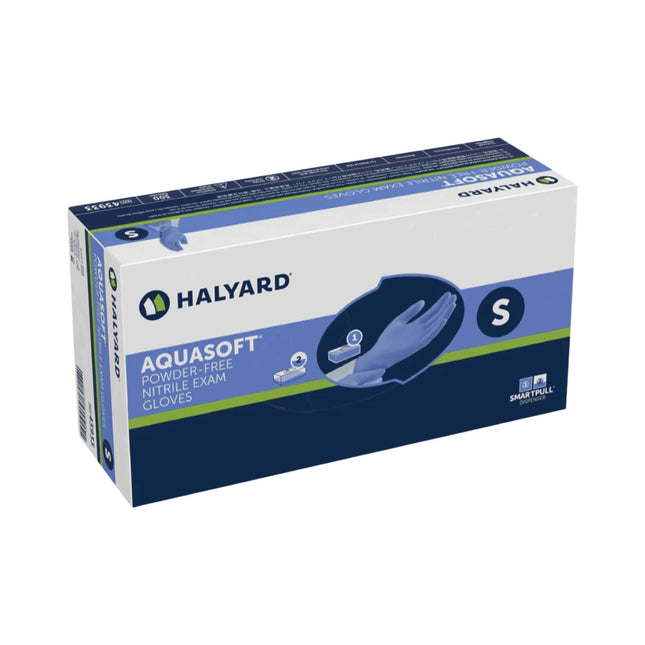 Halyard Aquasoft Powder-Free Nitrile Exam Gloves S - 300pc