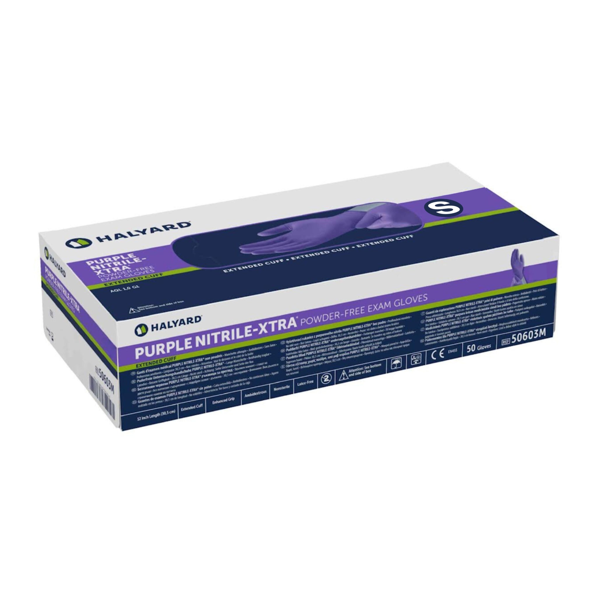 Halyard Purple Nitrile XTRA Long Cuff Exam Gloves – Aussie Pharma