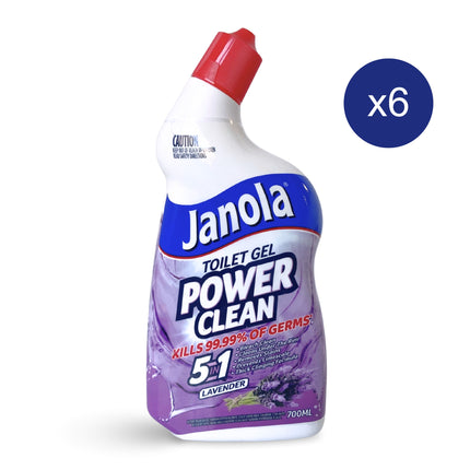 Janola Toilet Bleach Gel 700ml - Lavender  Pack of 6