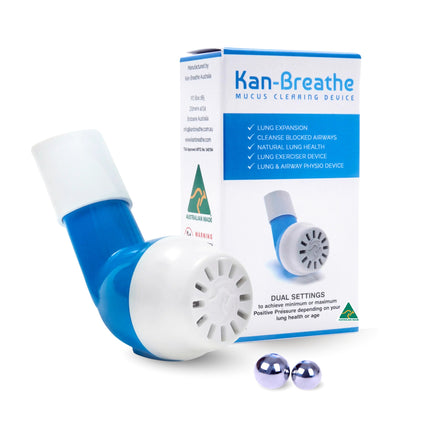 Kan-Breathe™ mucus clearing device - blue variant