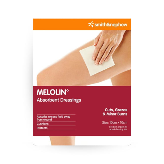 Melolin Low Adherent Sterile Wound Dressings 10x10cm