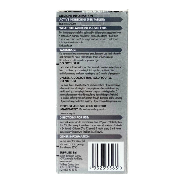 NUROFEN Pain Relief Tablets 200mg – Pack of 8