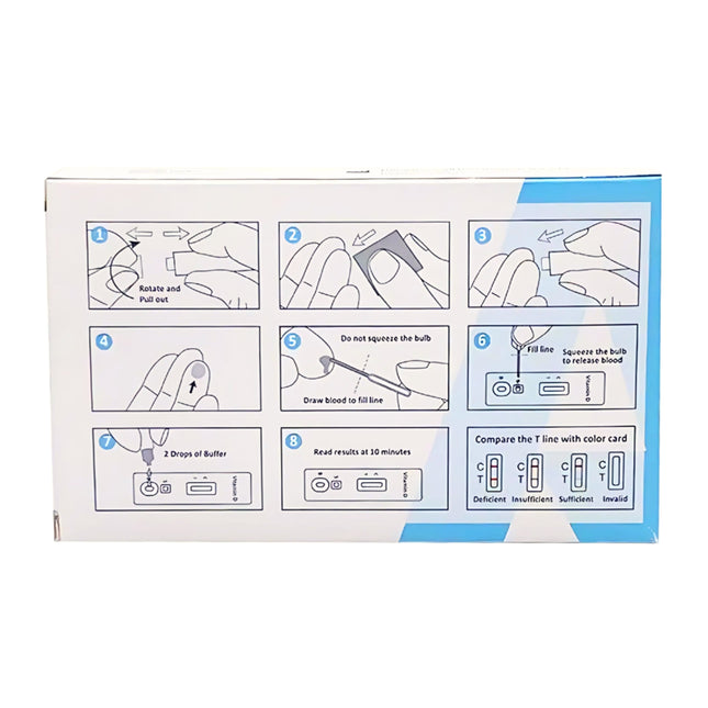 Alltest Vitamin D Rapid DIY Test Kit directions of use