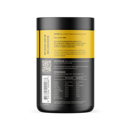 Chief Creatine Focus+ 300g ingredients and nutrition information