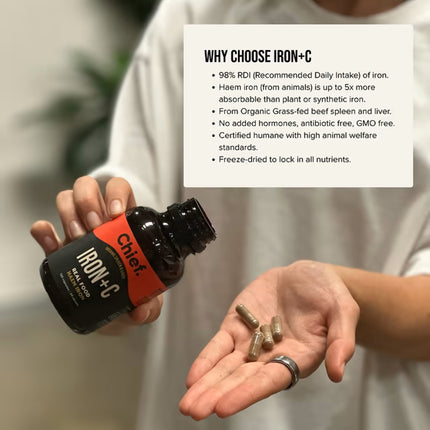 Chief Iron + C Capsules (120 capsules)