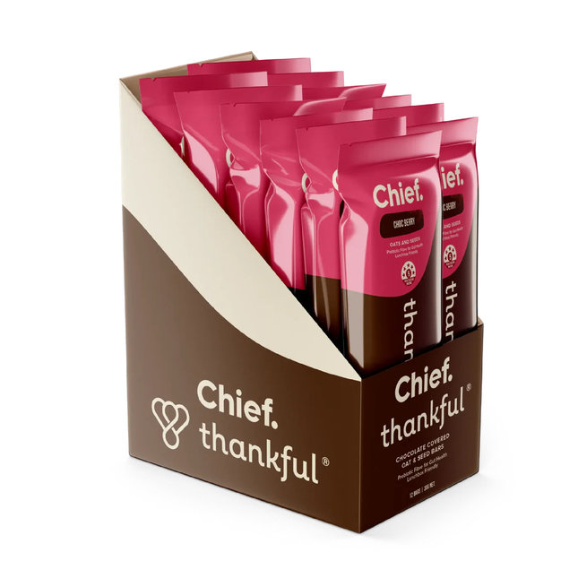 Chief Thankful Bar - Choc Berry Flavour 30g x 12
