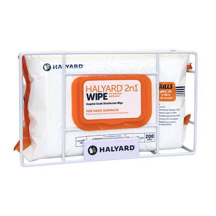 Halyard 2n1 Soft Pack Wipe Dispenser with soft pack inside