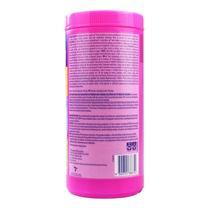 VANISH Powder Fabric Stain Remover ingredients label