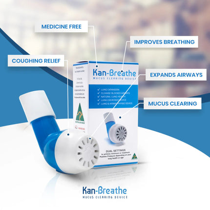 Kan-Breathe™ mucus clearing device features