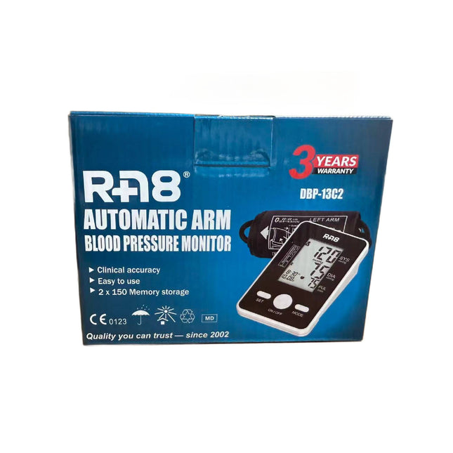 RA8 Automatic Arm Blood Pressure Monitor - front box