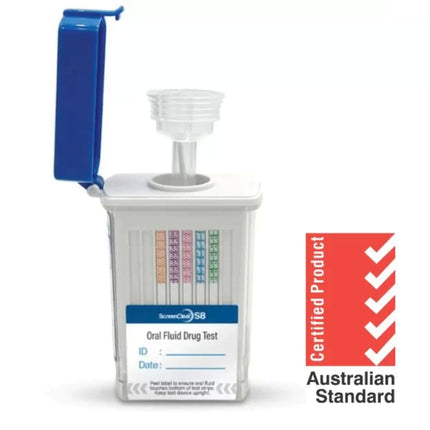 Screenclear S8 Saliva Drug Test Certified Australian Standard