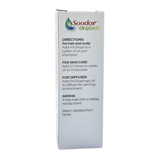 Soodox Organic Rosemary Oil directions for use
