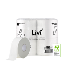 Livi Everday Jumbo Toilet Tissue 2 Ply 300m 8 rolls