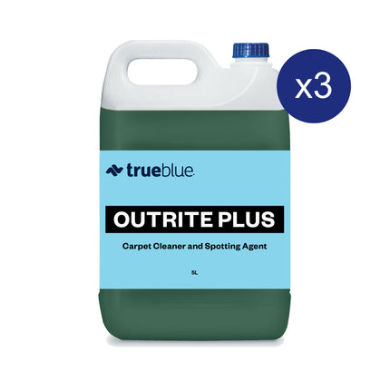 True Blue Outrite Plus carpet cleaner and spotting agent Carton of 3 x 5L