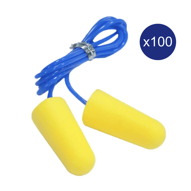 Ultrasafe Disposable Corded Earplugs- Class 5 - 100 Pack