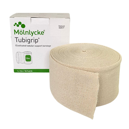 Molnlycke Tubigrip tubular bandage Size F natural