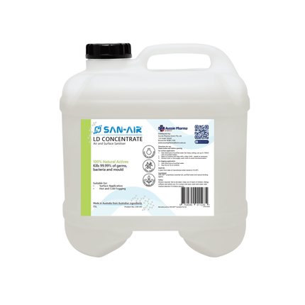 SAN-AIR LD Concentrate 15L surface and air sanitiser made with 100% natural actives