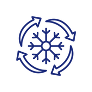 Cold oxygen circulation icon