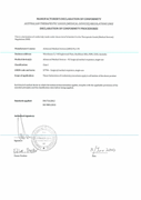 Manufacturers Declaration of Conformity AMD P2 Mask