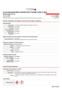 Safety Data Sheet Sanitiser & Protectant Fogger