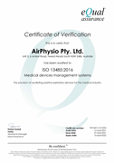 Equal Assurance Certificate of Verification