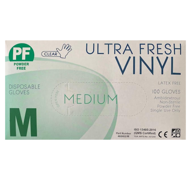 Ultra Fresh Vinyl gloves Product code: 468402/M