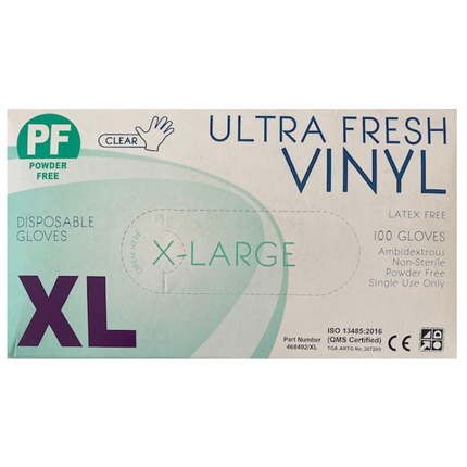 Ultra Fresh Vinyl gloves Product code: 468402/XL