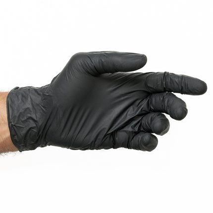 black nitro disposable gloves