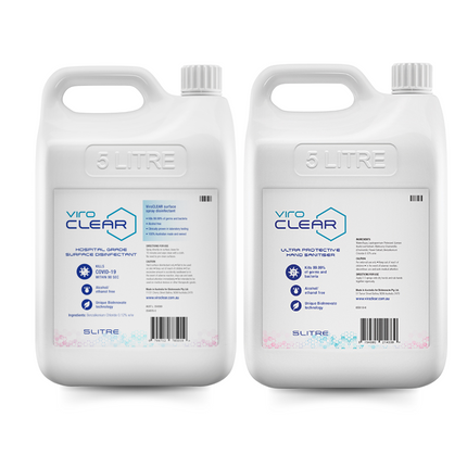 ViroCLEAR refill pack (5L) for use with ViroCLEAR disinfectant dispensers and atomisers