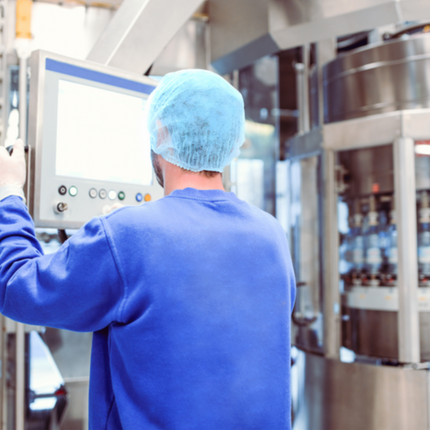 blue hair net for medical settings 