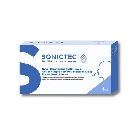 Sonictec COVID-19 Rapid Antigen Test Kit (Nasal Swab)