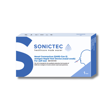 Sonictec Covid-19 Rapid Antigen Test Kit (Nasal Swab)