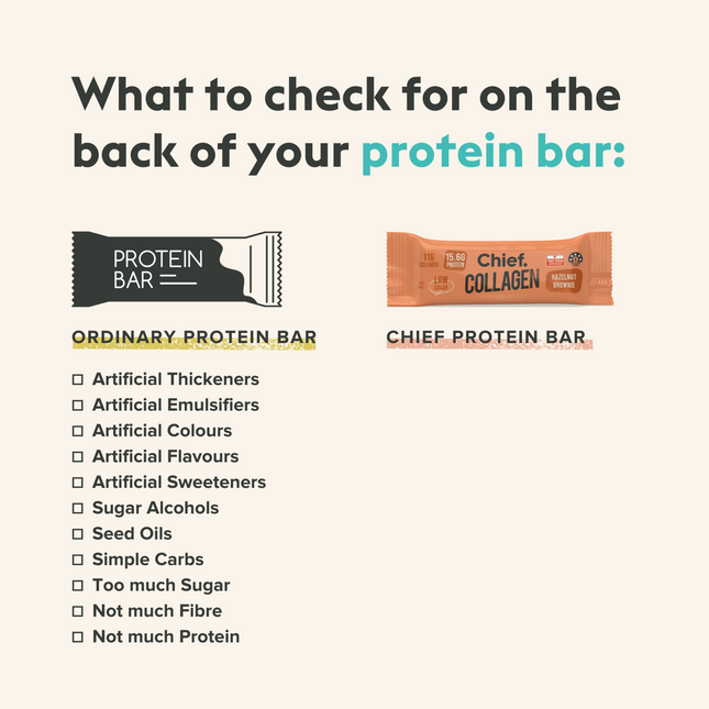 chief collagen protein bars ingredients 