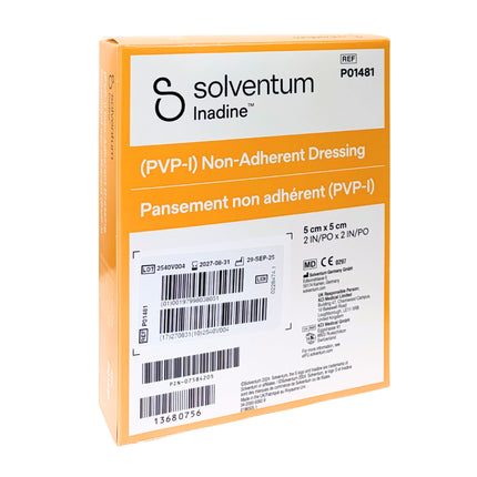 3M™ Inadine™ PVP-I NA Dressing 5cm x 5cm Box of 25