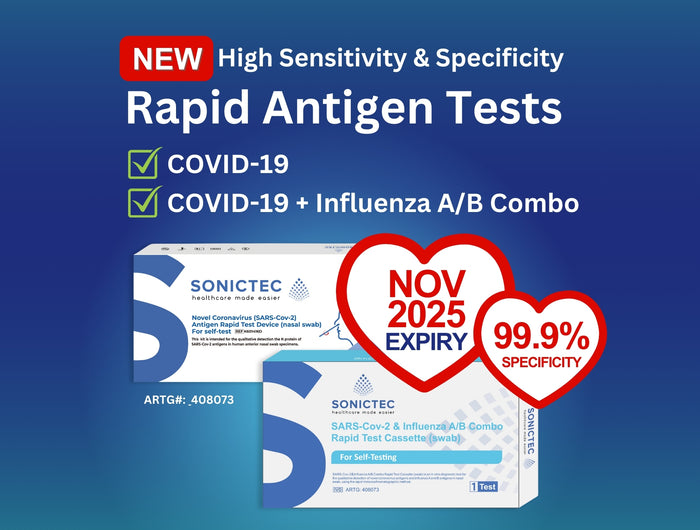 Sonictec Rapid Antigen Tests packs