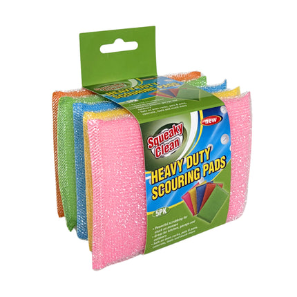 Squeaky Clean 5PK Heavy Duty Scouring Cleaning Pads