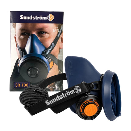 Sundström SR 100 Half-Face Silica Dust Respirator Mask - M/L