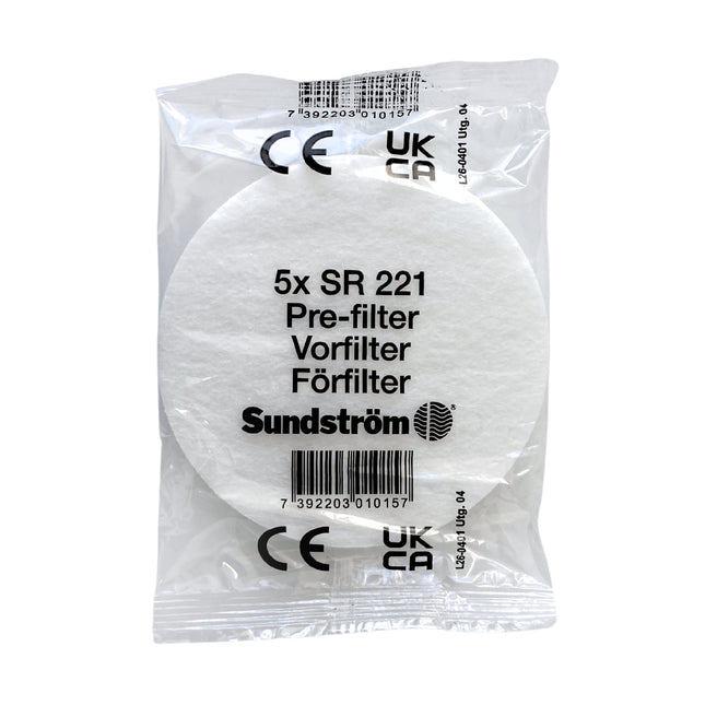 Sundström SR 221 Pre-filter - Single Pack of 5