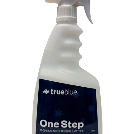 True Blue One Step - Food Processing Residual Sanitiser 750ml Spray