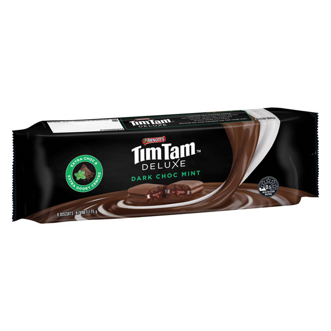 TimTam deluxe dark choc mint chocolate biscuit