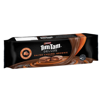 TimTam deluxe salted caramel brownie chocolate biscuit