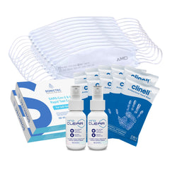 Travel safe family pack for virus protection p2 masks