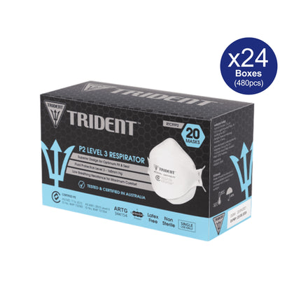 Trident p2 level 3 respirators - Carton of 24 boxes